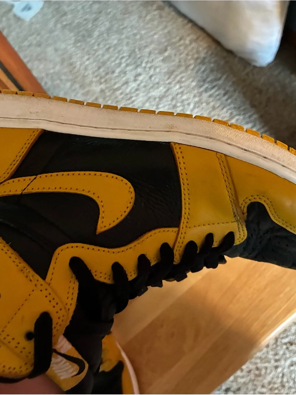 Nike Men’s High-Top Sneakers - Yellow & Black